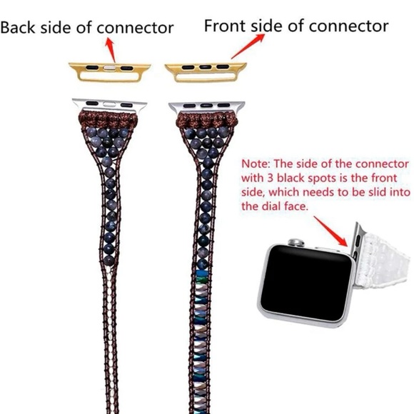 Stone Beaded Apple Watch watchband - Picture 5 of 5